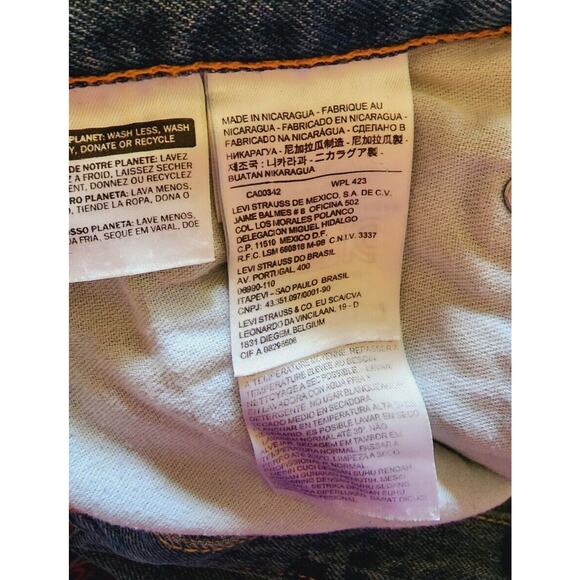 Levi's 550 Relaxed Fit Denim Blue Jeans Mens pants Size 42 x 30 straight leg - Picture 9 of 10